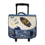 Cartable  roulettes 38 cm surf multicolore