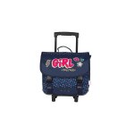 Cartable � roulettes 38 cm you rock marine / multicolore