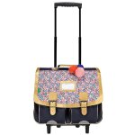Cartable � roulettes antonia 41 cm avec syst�me trolley 23 l bleu