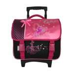Cartable  roulettes cybel cheval licorne rose