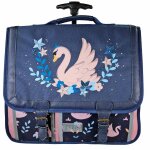 Cartable � roulettes fille 2 compartiments multicolore