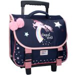 Cartable � roulettes fille licorne milky kiss magical multicolore