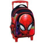 Cartable � roulettes gar�on spider - man 2 compartiments multicolore