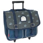 Cartable � roulettes kickers casquettes 38 cm multicolore