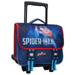 Cartable � roulettes spiderman keep on moving 38 cm haut de gamme multicolore