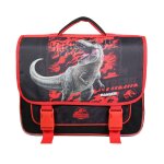 Cartable scolaiez jurassic world dinosaure noir