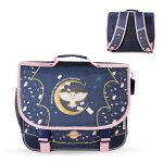 Cartable scolaire 38 cm - 2 compartiments harry potter - hedwig mystic winter bleu