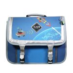 Cartable scolaire 38cm recycl� objectif lune bleu