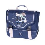 Cartable scolaire fille 2 compartiments dos renforc� camps girl 38 cm bleu / rose