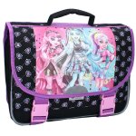 Cartable scolaire fille monster high feeling avec 2 compartiments 38 cm noir / violet