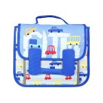 Cartable scolaire maternelle en route bleu