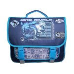 Cartable scolaire primaire jurassic world bleu