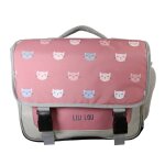 Cartable scolaire primaire lili lou gris