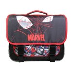 Cartable scolaire primaire spiderman toile d'araigne noir