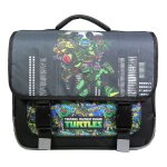 Cartable scolaire primaire tortues ninja noir