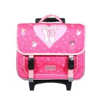 Cartable scolaire  roulettes primaire phileas danseuses rose
