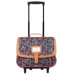 Cartable trolley 38 cm alba � roulettes bandes r�fl�chissantes 2 compartiments multicolore