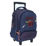 Cartable trolley gar�on quidditch harry potter - 2 compartiments 45 cm bleu / bordeaux