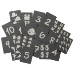 Cartes imperm�ables en silicone souple pour jouer dans l'eau grey