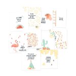 Cartes mots doux blanc