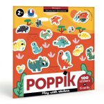Cartes et stickers dinosaures multi - coloured