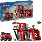 La caserne et le camion de pompiers 60414 multicolore