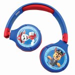 Casque 2 en 1 pat patrouille bluetooth et filaire confortable et pliable avec limitation de son multicolore ... Casque 2 en 1 pat patrouille bluetooth et filaire confortable et pliable avec limitation de son multicolore ...