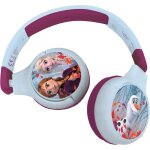 Casque 2 en 1 la reine des neiges bluetooth et filaire avec limitation de son multicolore