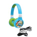 Casque 2 en 1 schtroumpfs bluetooth et filaire avec limitation de son multicolore