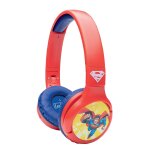 Casque 2 en 1 superman bluetooth et filaire avec limitation de son rouge