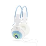 Casque audio soft bass sound - ajustable, pliable avec rev�tement soft touch bleu