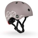 Casque brown lines xxs (45 - 51 cm) gris, noir, blanc