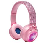 Casque lumineux pliable bluetooth et filaire girly avec limitation du volume 85 db multicolore