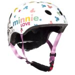 Casque sport enfant minnie blanc avec logos blanc avec logos