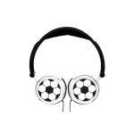 Casque st�r�o filaire pliable football avec limitation de volume d'�coute multicolore