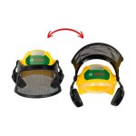 Casque de travailleur forestier avec visi�re multicolore