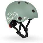 Casque vert, noir, blanc