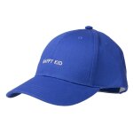 Casquettes 100% coton, ajustable, message brodé happy kid bleu Casquettes 100% coton, ajustable, message brodé happy kid bleu