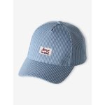 Casquette ajustable ray� bleu
