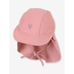 Casquette de bain enfant c�ur, nuque prot�g�e sterntaler rose poudr�