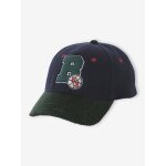 Casquette chaude « baltimore » garçon en lainage et velours marine Casquette chaude « baltimore » garçon en lainage et velours marine