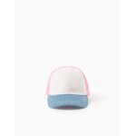 Casquette en coton avec bloque de couleurs rose
