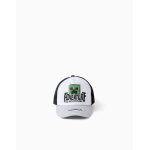 Casquette en coton avec imprim� minecraft noir