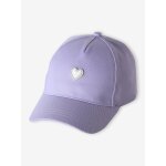 Casquette enfant fille coeur brod� bleu p�le
