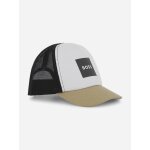 Casquette � fermeture r�glable blanc / taupe