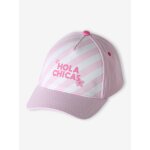 Casquette fille coton hola chicas rose
