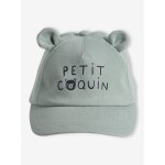 Casquette ourson bébé garçon lichen Casquette ourson bébé garçon lichen