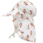 Casquette prot�ge nuque anti - uv blanc