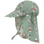 Casquette prot�ge nuque anti - uv scooter et chien (3 - 6 mois) vert