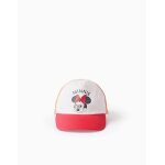 Casquette en serg� avec imprim� minnie corail clair
